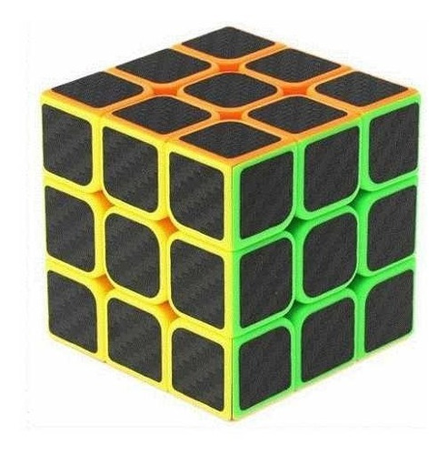 Cubo Mágico Carbono 3x3 Juego Rubik Rompecabezas Sh6602 