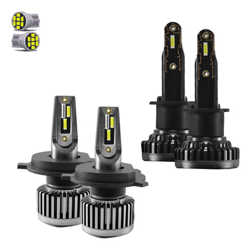 Kit Ultra Nano Led R8 Pajero Sport 2007/2009 30000lm 6500k