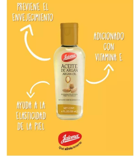 Aceite De Argán Corporal Jaloma 120 Ml 4piezas