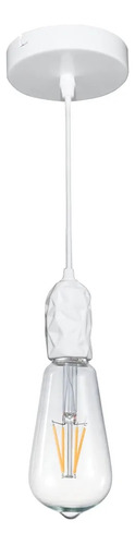 Pendente Plot - Ch001b -bella Cor Branco 127/220V