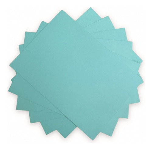 Papel Color Plus Azul Tiffany Aruba A4 180g 50 Un