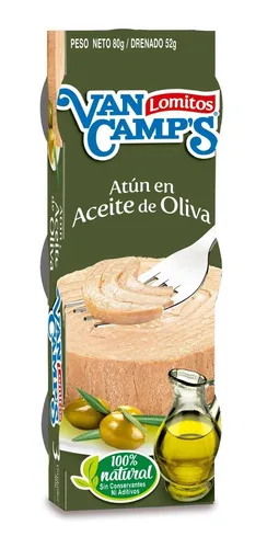 Atun Aceite Olivas Van Camps 80g 3 Uds