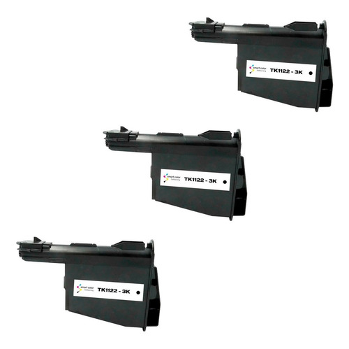 3x Toner Compatível Kyocera Fs 1060dn Fs1060 1025mfp Tk1122 Tinta Preto