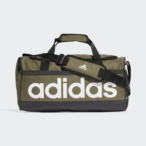 Mala adidas Duffel Média Essentials Linear Hr5350 Cor Verde-musgo Liso