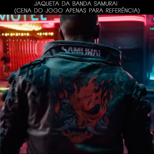 Camiseta Cyberpunk 2077 - Samurai - Camisa Jogo