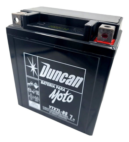 Bateria Ytx7l Duncan Enduro Tx200 Hj150 9 Dr200 Outlook Moto