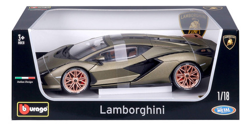 Bburago 1:18 Lamborghini Sin Fkp37 - Verde