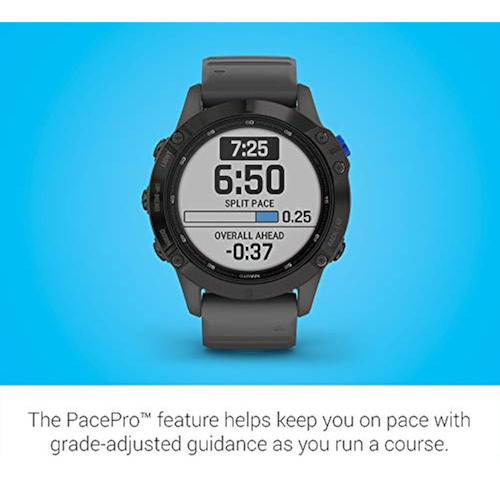 Garmin Fenix 6 Pro Solar, Reloj Gps Multideporte Negro/gris