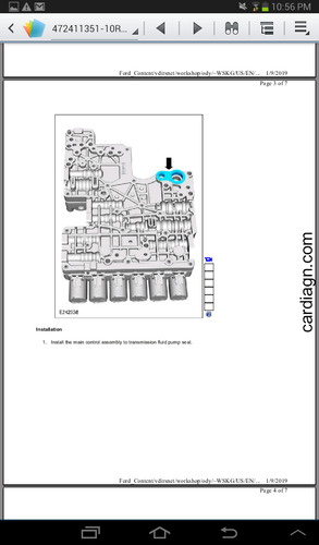 Manual Para Transmisión Automática Ford Ranger 2019 (10r80) (Usado)