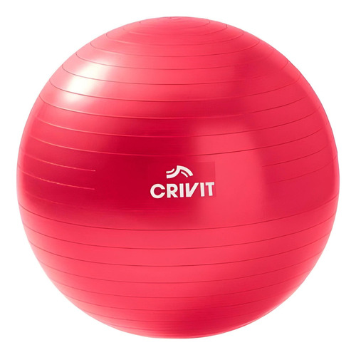 Pelota Gimnasia Pilates Yoga Crivit 65cm Rojo