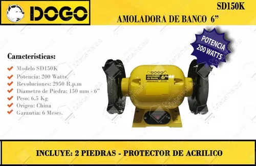 AMOLADORA BANCO ESPECIALISTA SD150K 6 / 200 W.