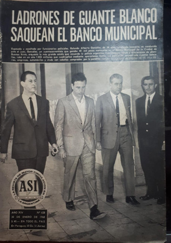 Revista Asi 628 1968 Operativo Melena Alfredo Saravia Adeler