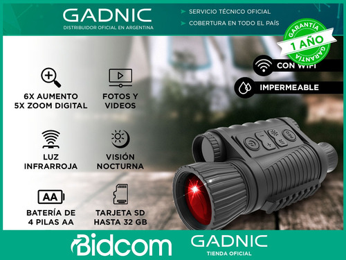 Visor Monocular Pro Wifi Gadnic Visión Nocturna Infrarrojo