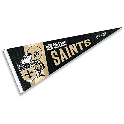 Banderín De New Orleans Saints Retro De Colección Vin...