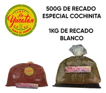 Comprar 500g Recados Rojo Especial Cochinita Y 1kg De Recado Blanco