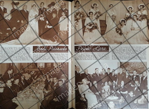Afiche Antiguo Boda. Piana Palazuelos 1948