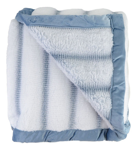 Cobertor Queen Altenburg Plush Ocean Azul Balneario - 135011