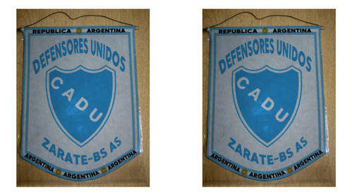 Banderin Chico 13cm Defensores Unidos Zarate Cadu