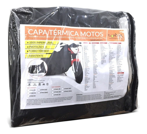 Imagem 3 de 3 de Capa Térmica Impermeável P/ Moto Honda Nova Shadow 750 Ctm3