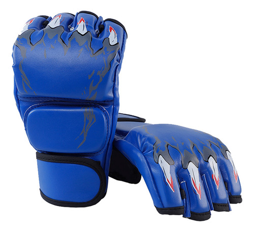 Guantes De Combate De Boxeo Con Medio Dedo