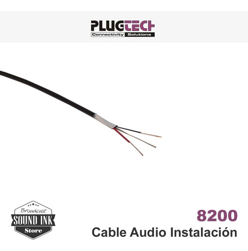 Plug-tech - Cable Audio Instalación Fija - Profesional X100m