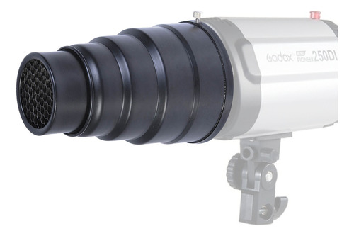 Cone Snoot Com Colmeia Para Tocha Godox 250di E K150a