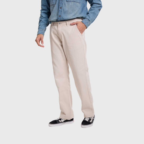 Jeans Hombre Recto Carpintero Beige Fashion's Park