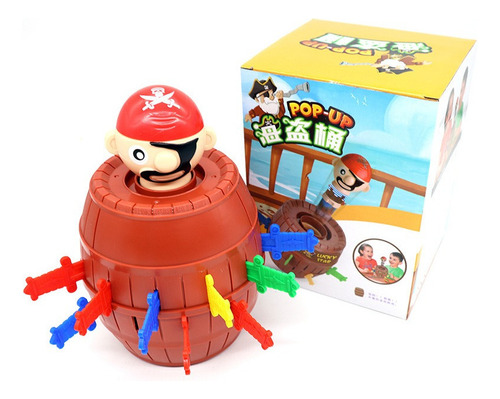 Barril Pirata Grande Cubo De Juguete Novedoso Juego Fiesta