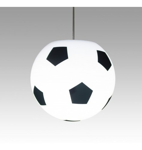 Colgante Pelota De Futbol Iluminacion 25cm + Led 9w 