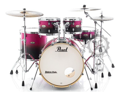 Bateria Pearl Decade Raspberry 22,10,12,16 Ferragens