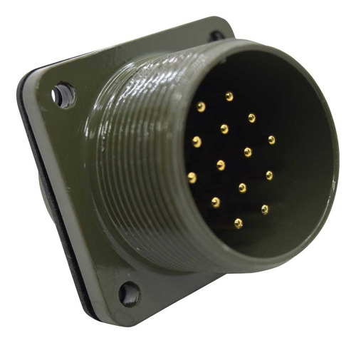 Conector Macho Tipo Militar 14p Socket Chassis