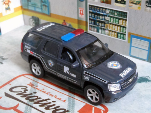 Miniatura Chevrolet Tahoe Polícia Militar Rota Pm Sp