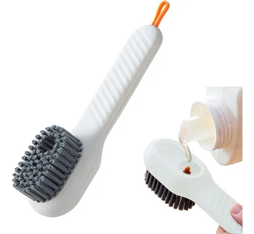 Escova Multiuso C/ Dispenser Detergente Roupas Sapatos Tênis
