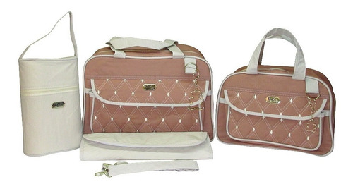 Imagem 6 de 6 de Kit 4 Bolsa Bebe Mala Maternidade Menina Menino Promoção Top