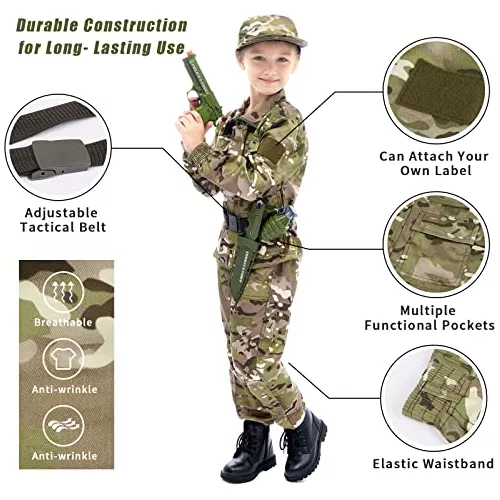 Disfraz Militar De Soldado Del Ejército Niños De 3 11