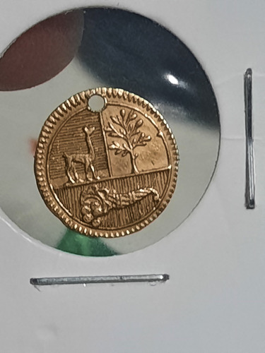 Moneda De Oro Medio Escudo 