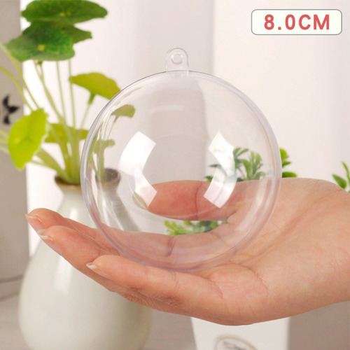 K A 20 Esferas Transparentes Decorativas Navidad Plastico 8