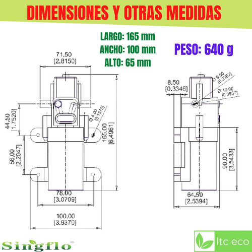 Imagen 5 de 9 de Bomba De Agua 4.3 Lpm 12 V Motorhome Casa Rodante Nautica