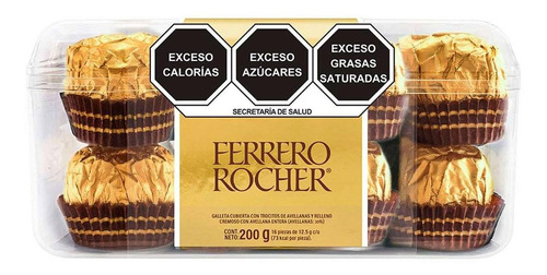 Imagen 1 de 1 de Chocolates Ferrero Rocher 200g