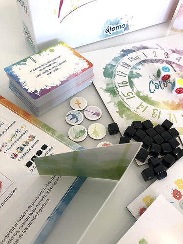 Story Colors Party Game Familiar Dados Para Crear Historias