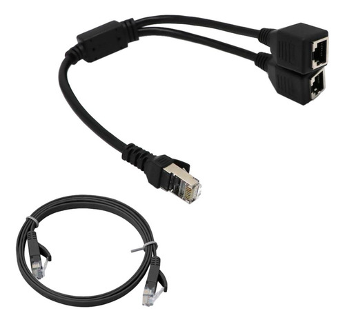 Adaptador Ethernet Y Divisor, Cat Six Acoplador Lan Ethernet