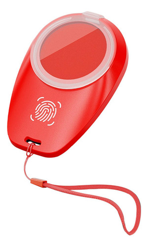 Almohadilla De Tinta Compatible Con Huellas Dactilares, Rojo