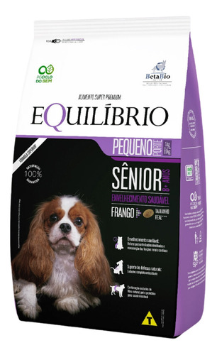 Ração Cães Equilíbrio Pequeno Sênior Adulto Frango 7,5kg