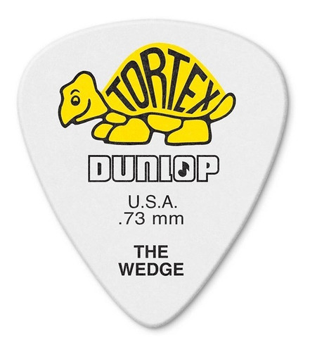 Palheta Dunlop Tortex Wedge 0.73mm Pacote Com 12 Unidades