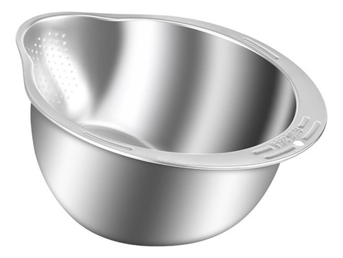 Colador De 2 Piezas Con Tazón Para Mezclar, Colador Plata