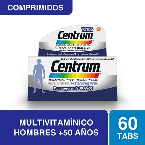 Centrum Silver Hombre 60 Comprimidos Sabor N-a