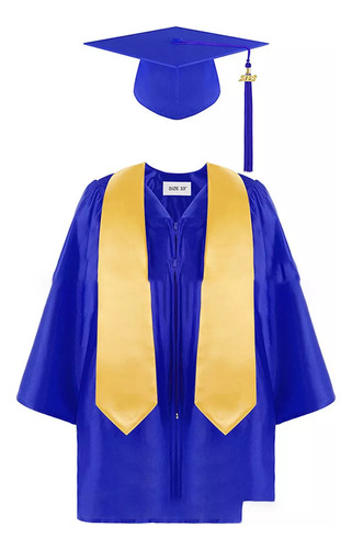 Talla De Gorra Y Bata De Graduación Para Niños