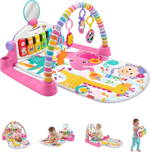 Gimnasio Piano Deluxe Pataditas Fisher Price Niña En Inglés