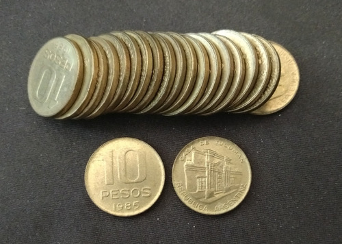 Moneda: Argentina 10 Pesos 1985 (19 Unidades)