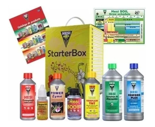 Starter Box Suelo Hesi Kit Cultivo Completo Con Guía De Uso